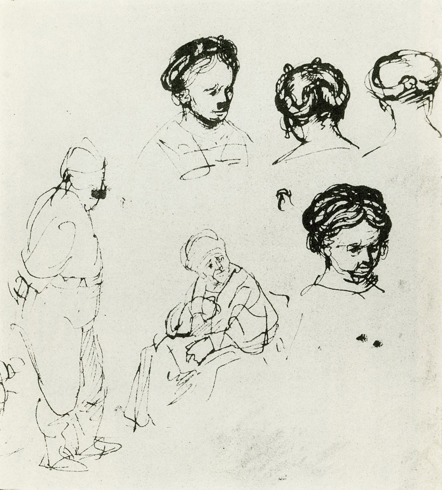 Rembrandt - Sheet of Studies