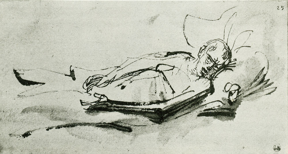 Rembrandt - Young Man Lying Ill in Bed