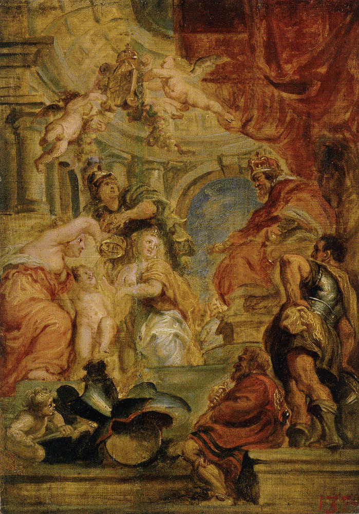 School of Peter Paul Rubens - The Union of the Crowns of Scotland and England