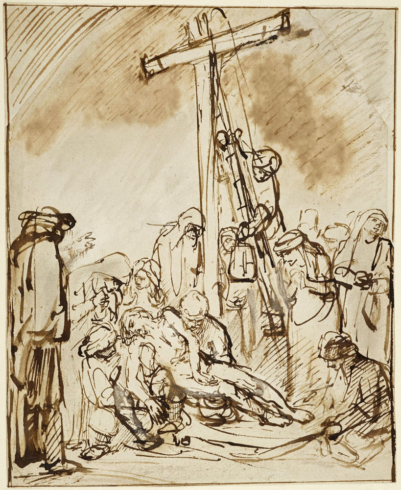 School of Rembrandt - The Deposition from the Cross