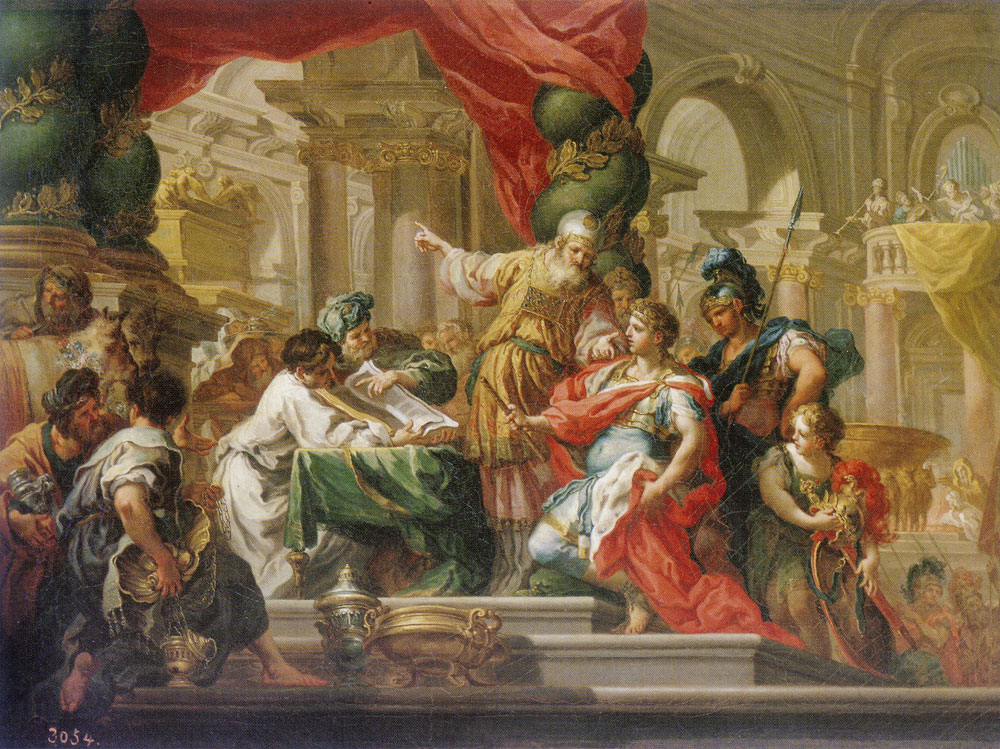 Sebastiano Conca - Alexander the Great in the Temple of Jerusalem