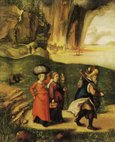 Albrecht Dürer - Lot and his daughters
