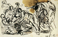 Eugène Delacroix Christ Casting Out a Devil