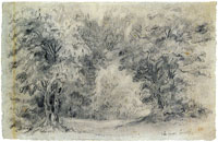 Eugène Delacroix Landscape at Champrosay
