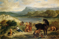 Eugène Delacroix Ovid Among the Scythians