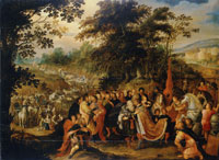 Workshop of Frans Francken the Younger The Meeting of Esau and Jacob