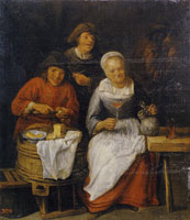 Gilles van Tilborch Peasants Eating