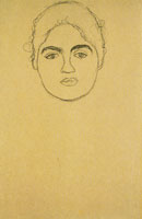 Gustav Klimt Head Study Facing Front