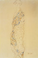 Gustav Klimt Lady in a Kimono, Baring Right Shoulder