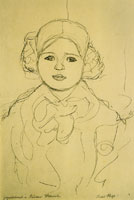 Gustav Klimt Portrait of a Girl Facing Right (Trudl Flöge)
