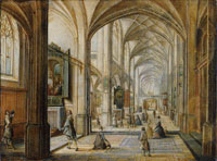 Hendrick van Steenwyck the Younger Interior of a Gothic Church