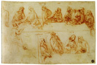 Leonardo da Vinci Study after a Last Supper