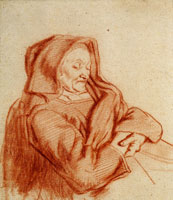 Nicolaes Maes Old Woman Asleep