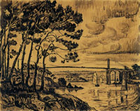 Paul Signac The Bridge, Lézardrieux