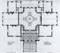 Pieter Post Plan of the main floor of the Palace Huis ten Bosch, The Hague