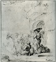 Rembrandt The Angel Leaving the Family of Tobit