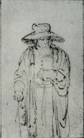 Rembrandt Bearded Old Man in Wide-Brimmed Hat