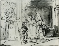 Rembrandt The Dismissal of Hagar and Ishmael