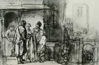 Anonymous Rembrandt pupil and Rembrandt The Departure of Benjamin for Egypt
