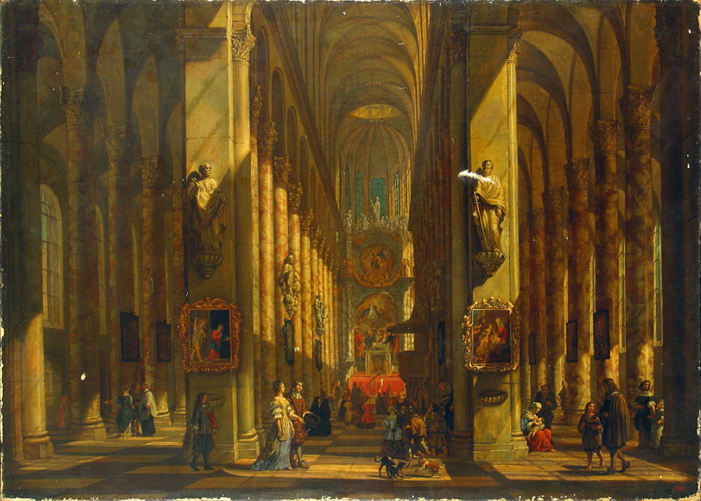 Anton Günter Ghering - Interior of a Church
