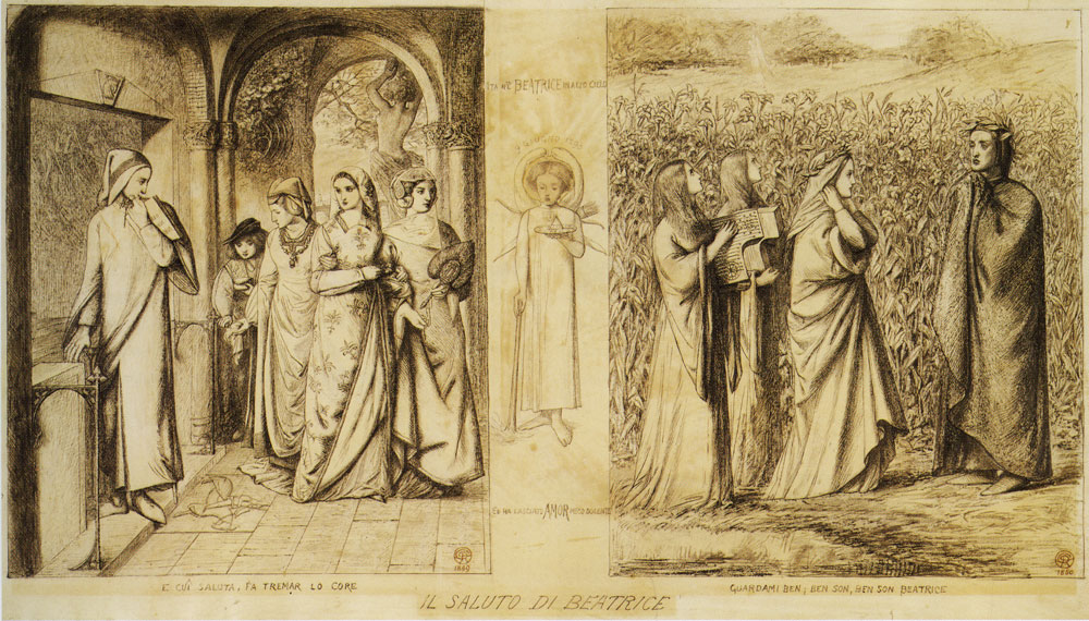 Dante Gabriel Rossetti - The Salutation of Beatrice