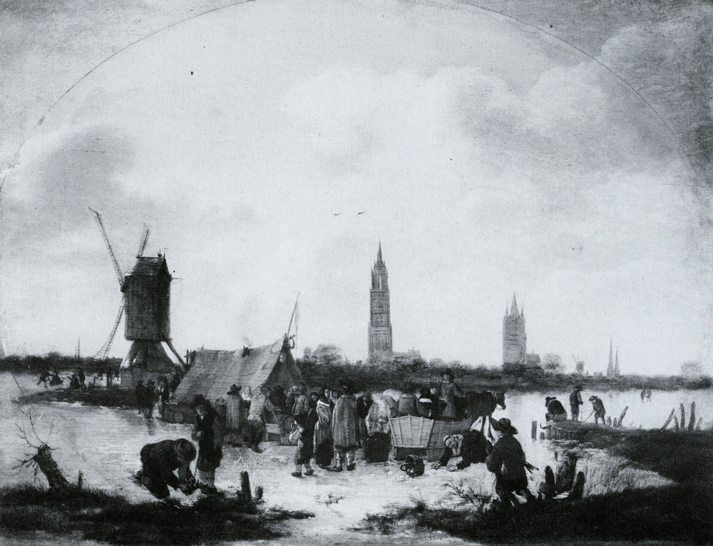 Egbert van der Poel - Scene on the ice