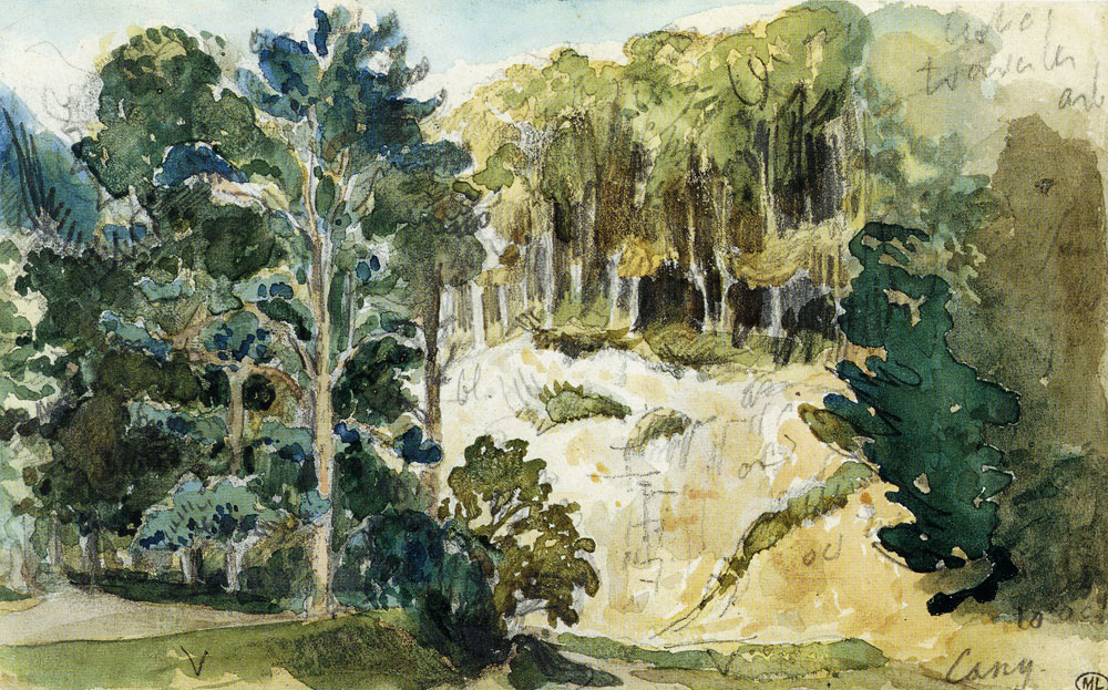 Eugène Delacroix - Landscape Near Cany
