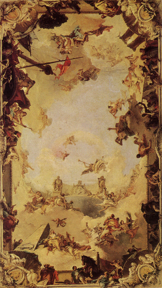 Giovanni Battista Tiepolo - The World Pays Homage to Spain