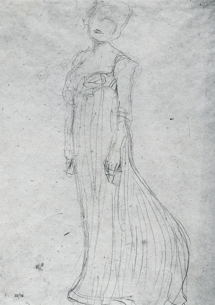 Gustav Klimt - Study for the Portrait of Serena Lederer