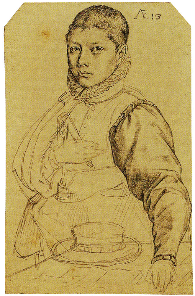 Hendrick Goltzius - Portrait of Jacob Matham (?)