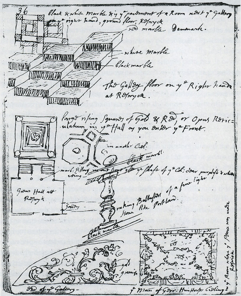 James Thornhill - Sketches of Huis ter Nieuburg, Rijswijk