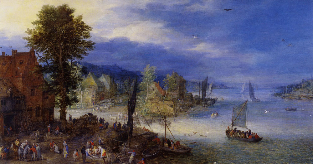 Jan Brueghel - River Landscape