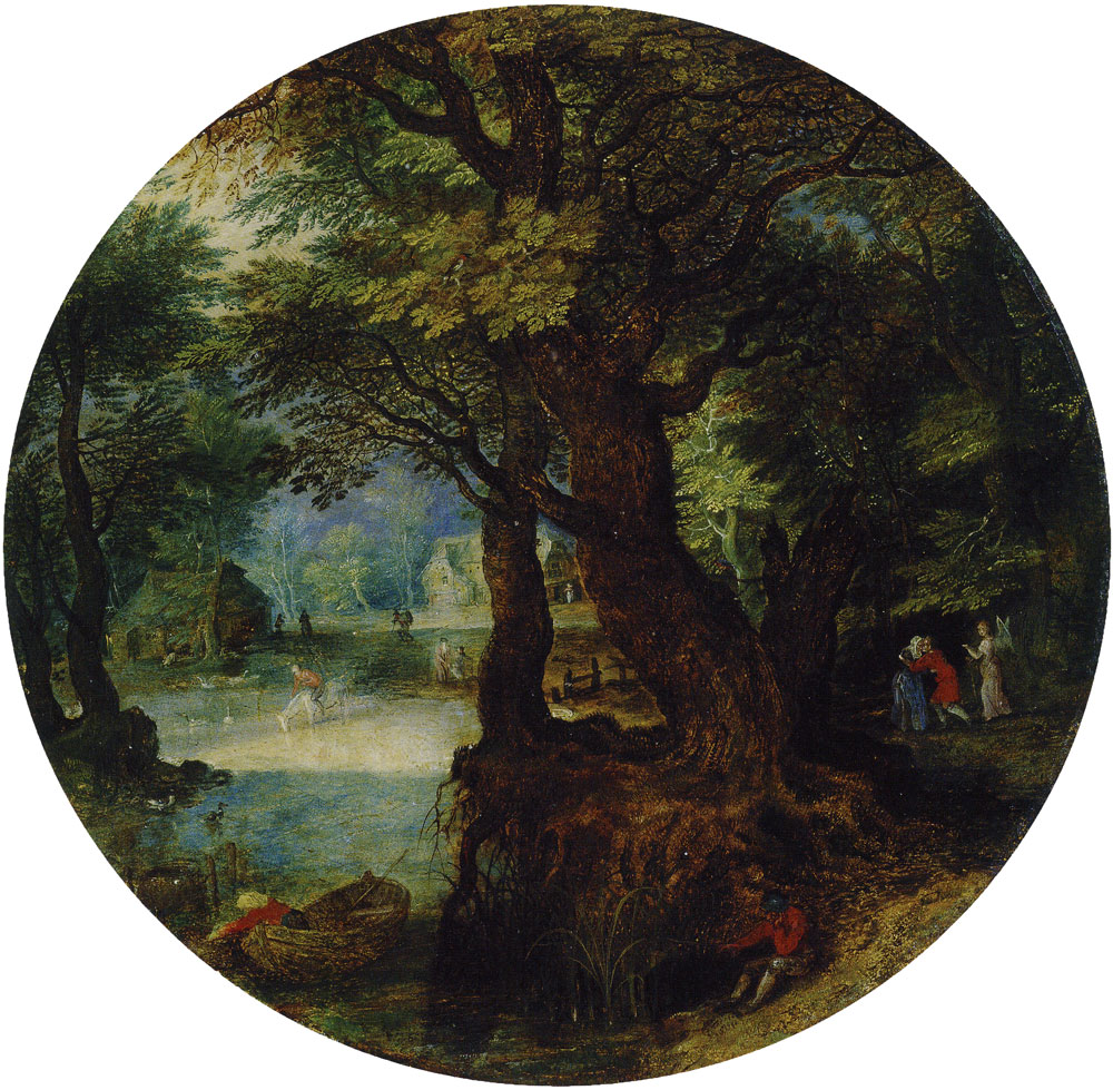Jan Brueghel the Younger - Landscape (Tobit's Farewell to his Mother)