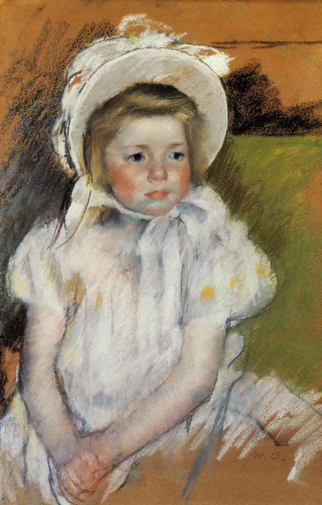 Mary Cassatt - Simone in a White Bonnet