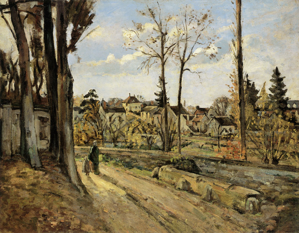 Paul Cézanne - Louveciennes, after Pissarro