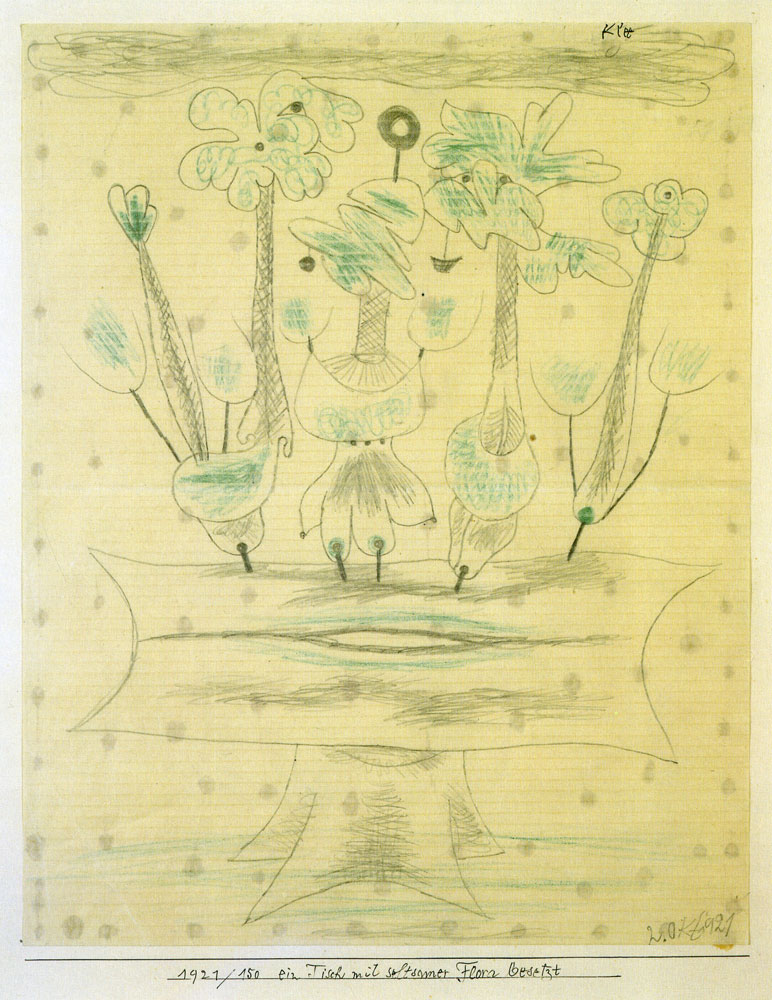 Paul Klee - Strange Flora Set on a Table