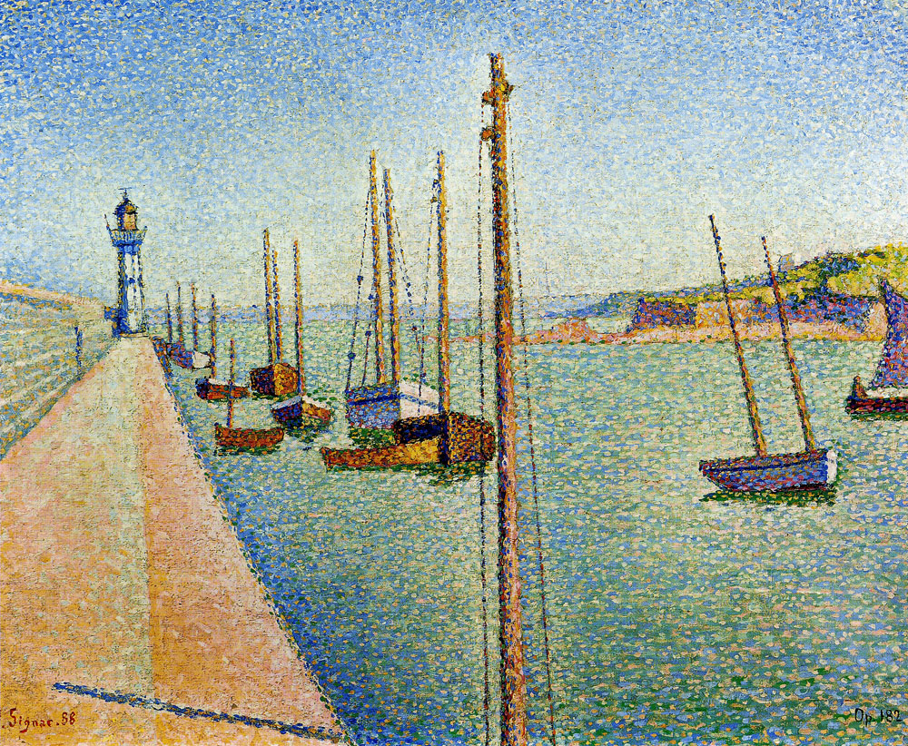 Paul Signac - The Masts, Portrieux, Opus 182