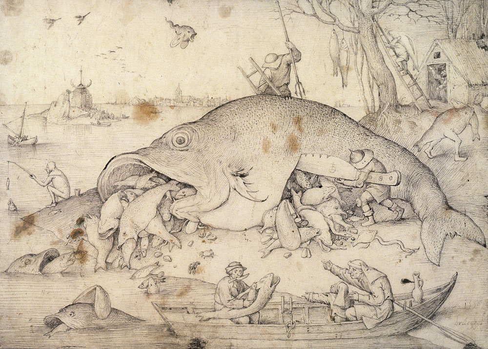 Pieter Bruegel the Elder - Big fish eat little fish