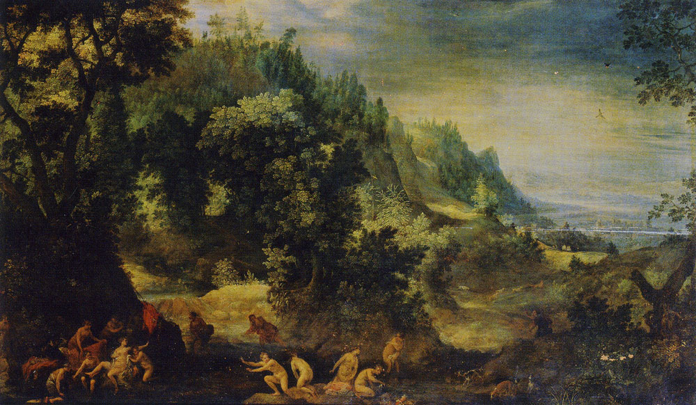 Pieter Schoubroeck - Landscape with Diana and Actaeon