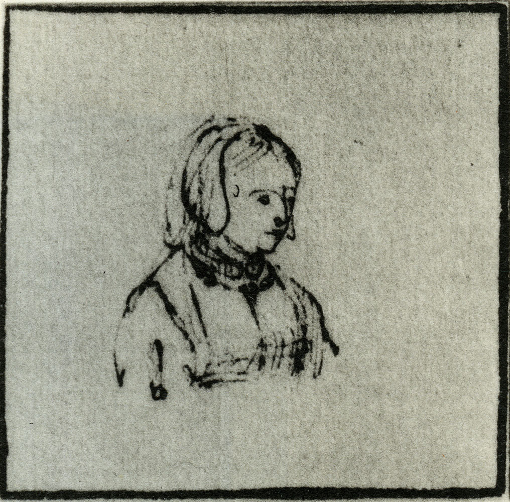 Rembrandt - Bust of a Young Lady