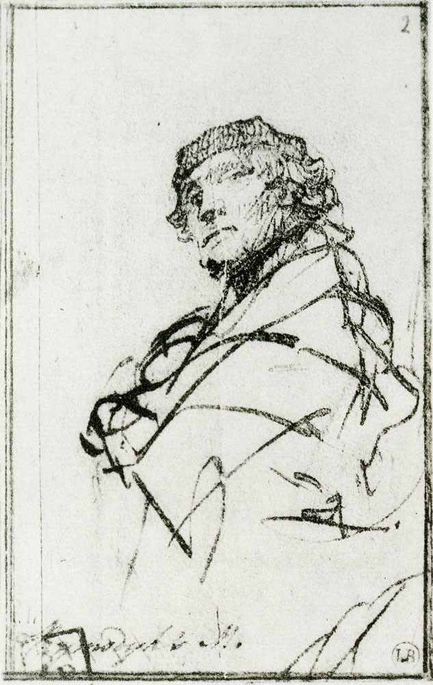 Rembrandt - Man in a Small Cap, Wrapped in His Coat