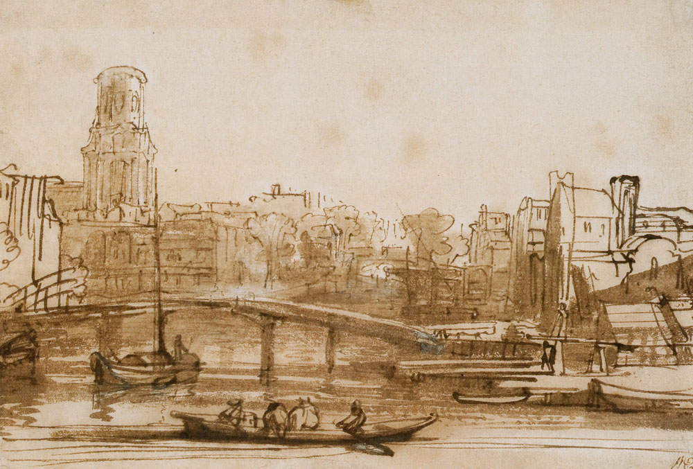 Rembrandt - View of a Town