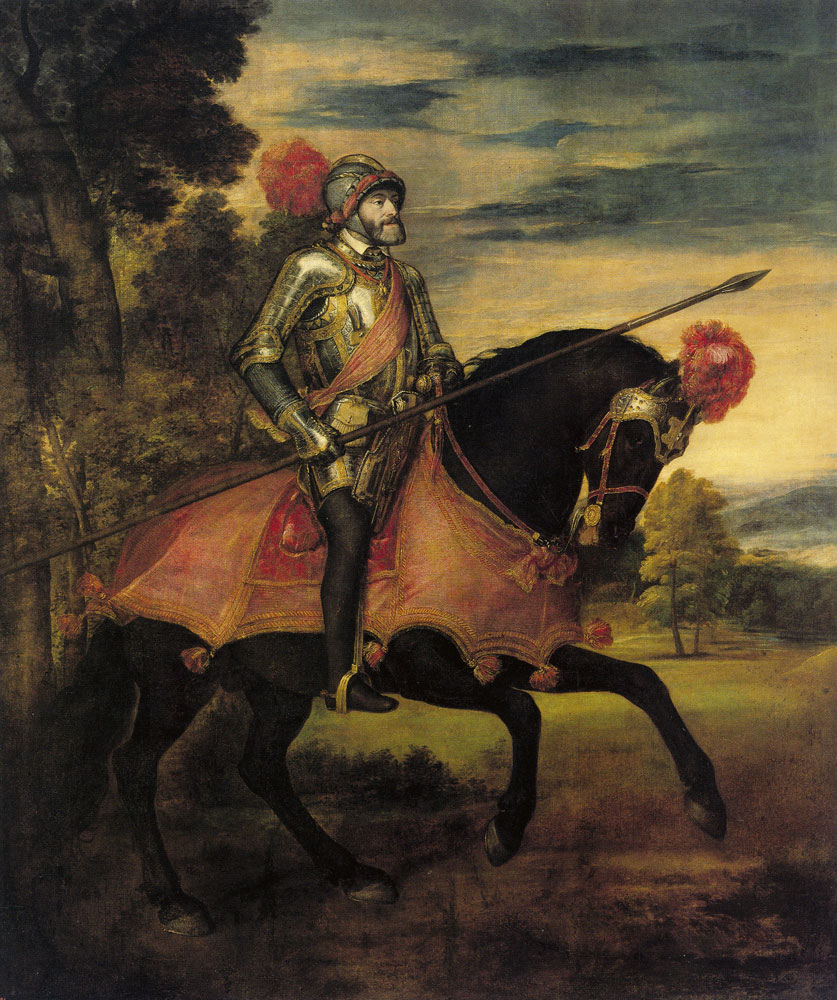 Titian - The Emperor Charles V on Horseback, in Mühlberg