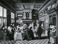 Dirck van Delen and Dirck Hals An interior with ladies and cavaliers