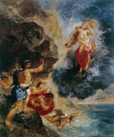Eugène Delacroix Winter - Juno and Aeolus