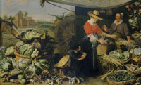 Frans Snyders and Jan Wildens Vegetable Market