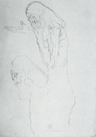 Gustav Klimt Two Studies of an Old Man for Hope II