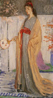 James Abbott McNeill Whistler Sketch for Rose and Silver: La Princesse du Pays de la Porcelaine