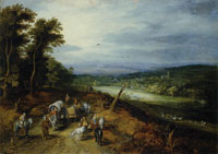 Jan Brueghel the Elder Country Road
