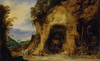 Joos de Momper II and Hans Jordaens III Monks in a Cave